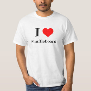 T-shirt Chemise - I Heart Shuffleboard