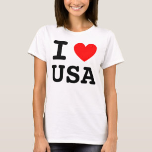 T-shirt Chemise I Heart USA