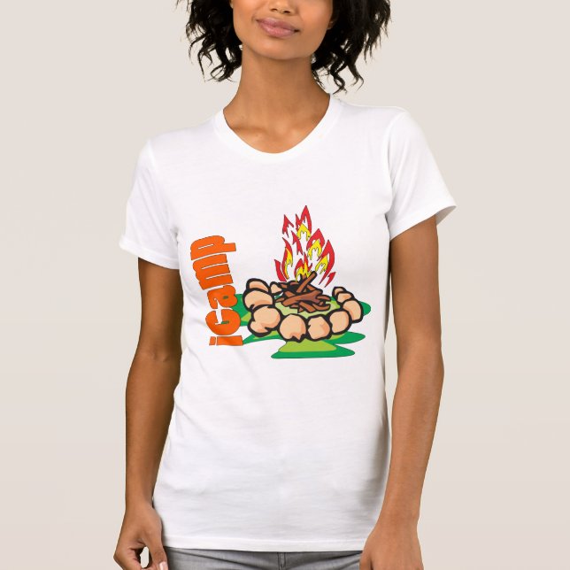 T-shirt Chemise iCamp Camping (Devant)