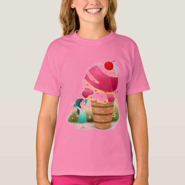 T-shirt Chemise Ice Cream Girls (Devant)