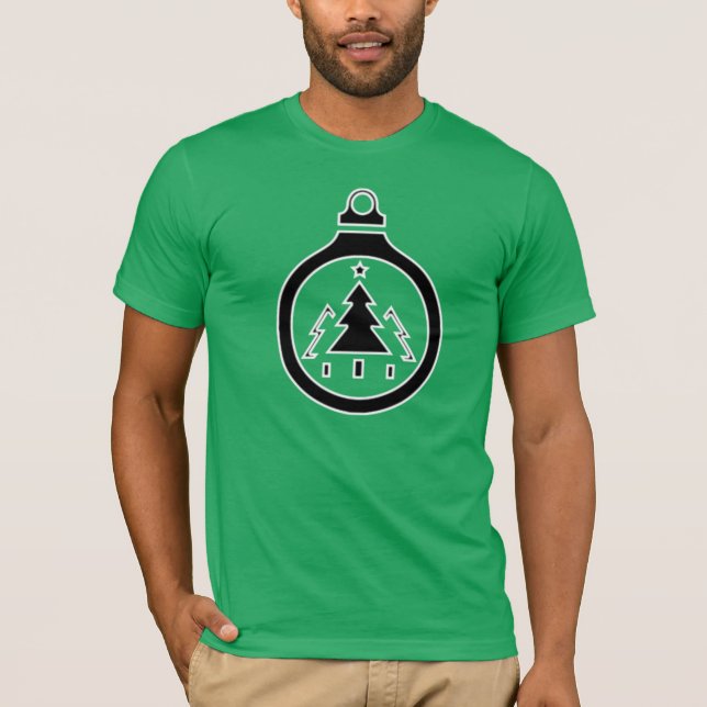 T-shirt Chemise Icône Arbre de Noël (Devant)