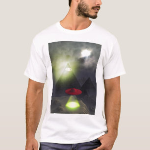 T-shirt Chemise Illuminati Pyramide et UFO