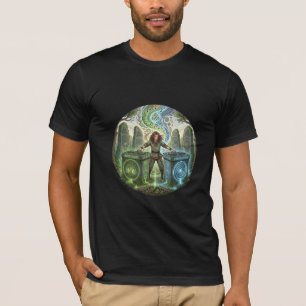 T-shirt Chemise illustrée du rituel DJ celtique