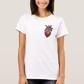 T-shirt Chemise illustrée d'un cœur anatomique