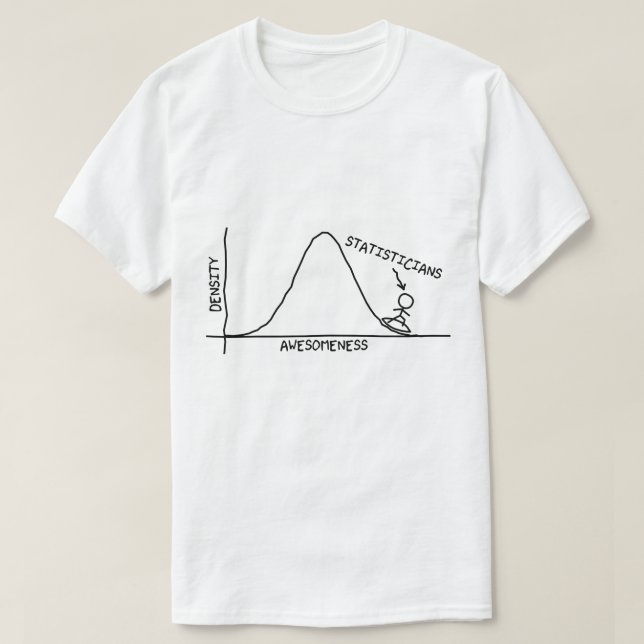 T-shirt Chemise impressionnante de statisticiens (Design devant)