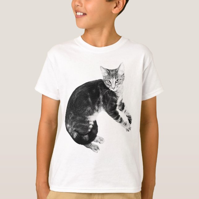 T-shirt Chemise impressionnante superbe de chat (Devant)