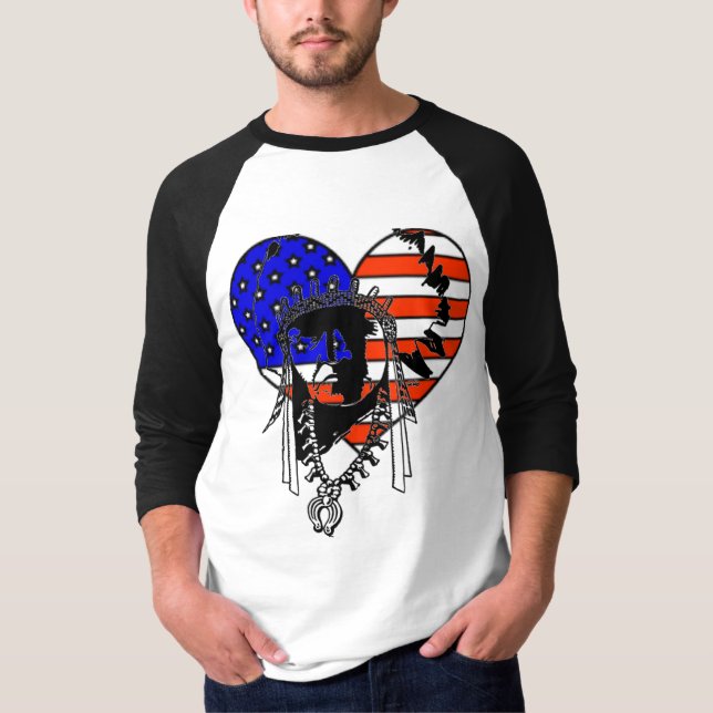 T-shirt Chemise indienne américaine (Devant)