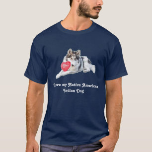 T-shirt Chemise indienne indigène de chien