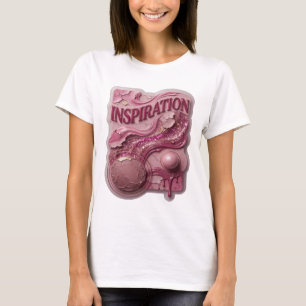 T-shirt Chemise Inspirante Rose Foncé