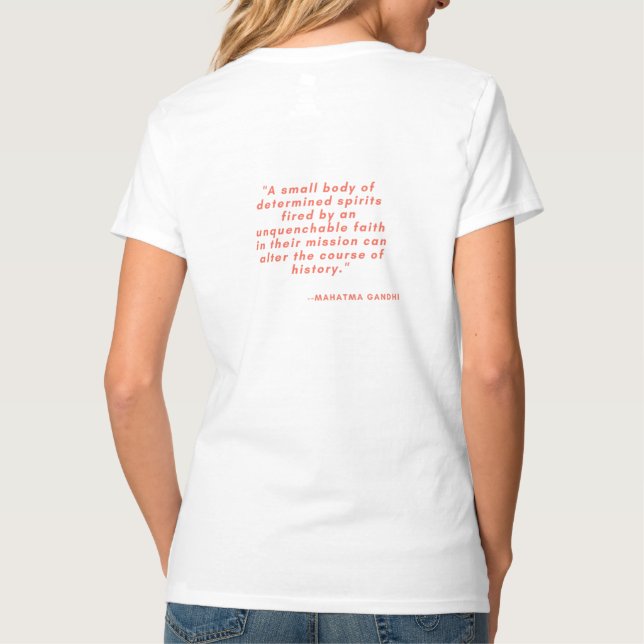 T-shirt Chemise Inspirationnelle du vaccin contre la gripp (Dos)