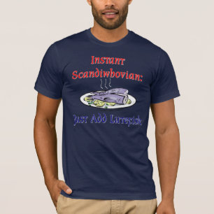 T-shirt Chemise instantanée de Scandiwhovian (foncée)