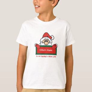 T-shirt Chemise intéressante de la liste de Père Noël