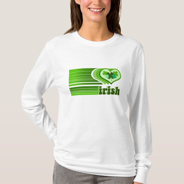 T-shirt Chemise Irlandaise à Manches Longues (Devant)