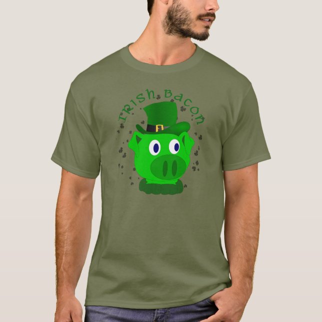 T-shirt Chemise irlandaise drôle de lard (Devant)