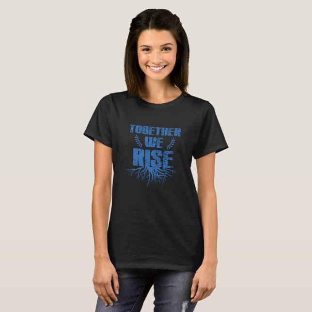 T-shirt Chemise israélite hébreue - ensemble nous nous (Devant entier)
