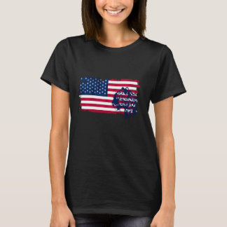 T-shirt Chemise Jaguar Drapeau Américain Amoureux Jaguar U