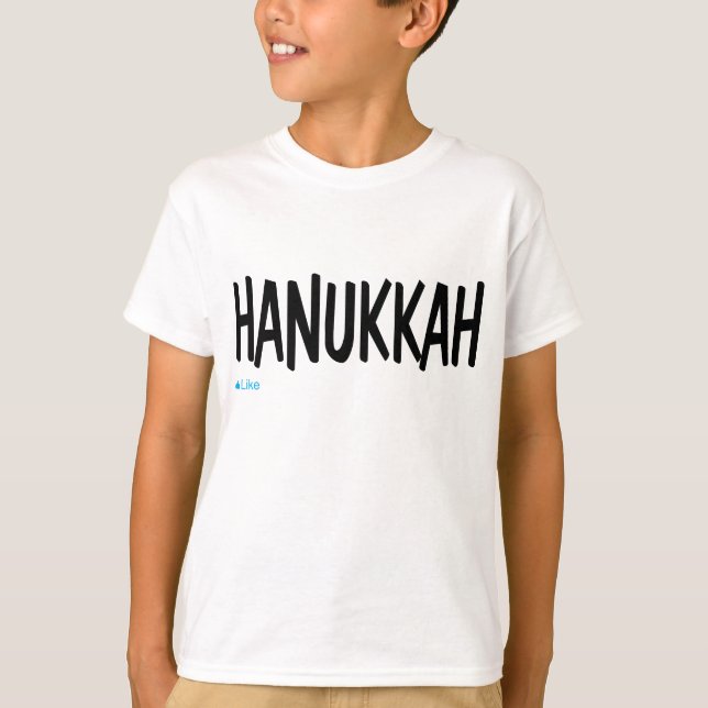 T-shirt Chemise "J'aime" Hanoukka (Devant)