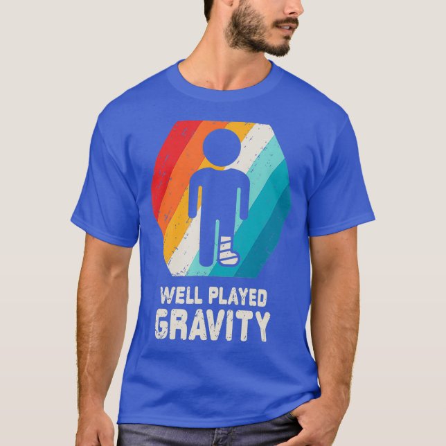 T-shirt Chemise Jambe cassée Ankle genou blessure pied obt (Devant)