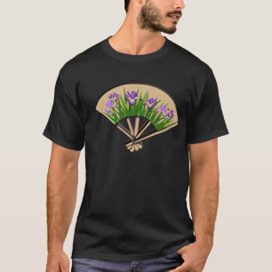 T-shirt Chemise japonaise de conception de fan d'iris