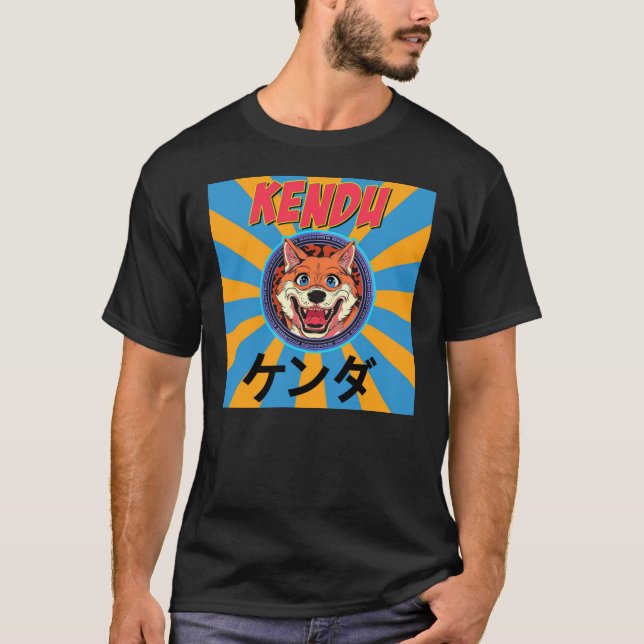 T-shirt chemise japonaise kendu inu (Devant)