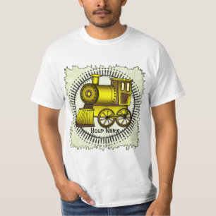 T-shirt Chemise jaune de train