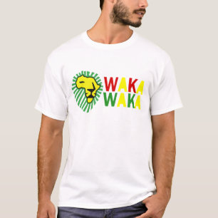 T-shirt Chemise jaune de Waka Waka de crinière de vert de