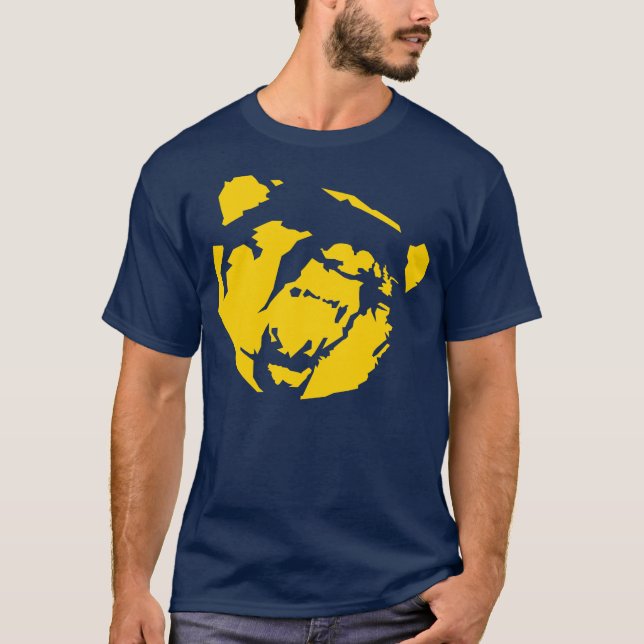 T-shirt chemise jaune d'ours (Devant)