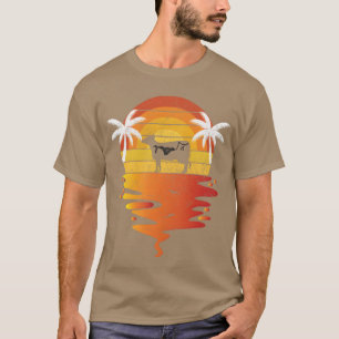T-shirt Chemise Jersey 70s vintage rétro coucher de soleil