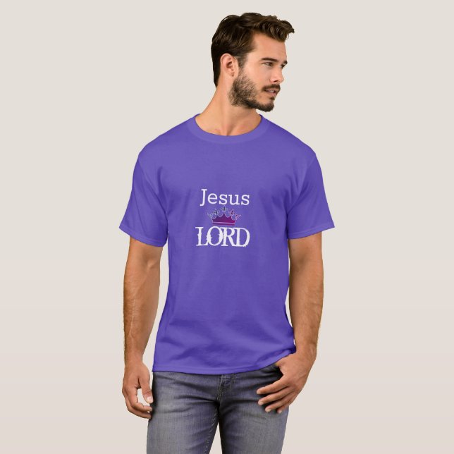 T-shirt Chemise-Jésus-Seigneur Roi (Devant entier)