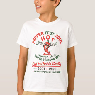 T-shirt Chemise jeunesse 25e anniversaire du Pepper Fest 2