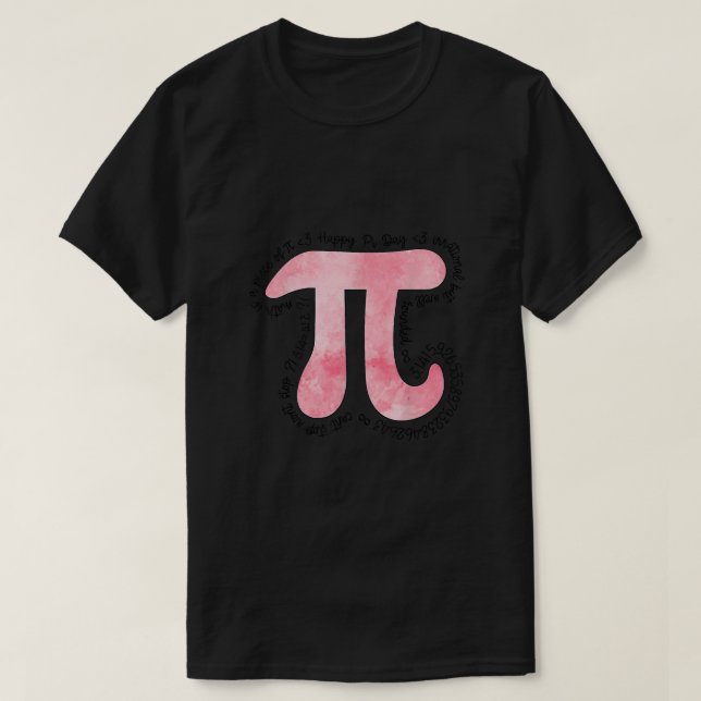 T-shirt Chemise Jour Pi Enfants Chemise Jour Pi Femmes Mat (Design devant)
