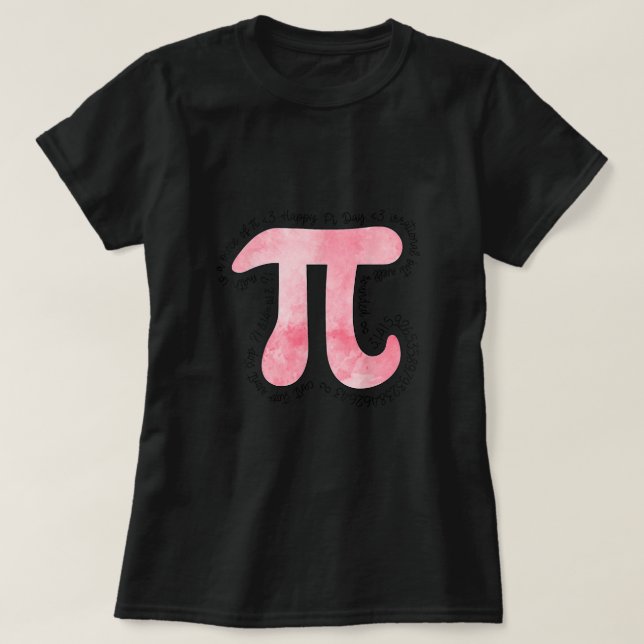 T-shirt Chemise Jour Pi Enfants Chemise Jour Pi Femmes Mat (Design devant)