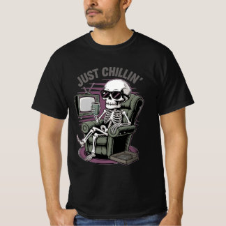 T-shirt Chemise Just Chillin' Rétro Gamer