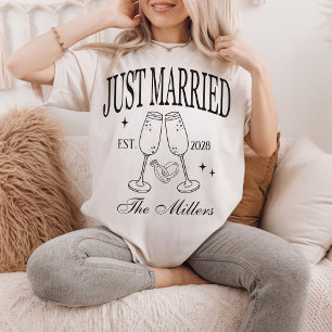 T-shirt Chemise Juste Mariés, Chemises de Mariée et de Mar
