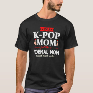 T-shirt Chemise K-Pop Je suis une maman K-pop comme une ma