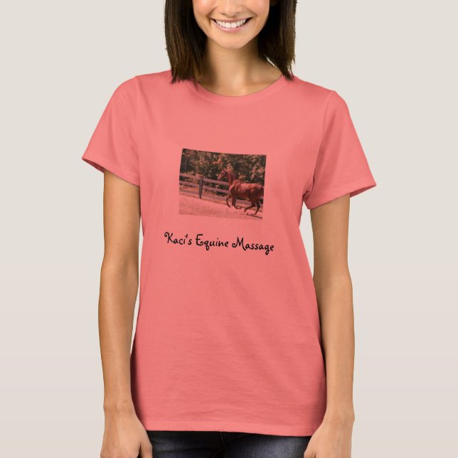 T-shirt Chemise Kaci's Equine Massage (Devant)
