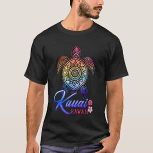 T-shirt Chemise Kauai Tie Dye Tortue de Mer Hawaï Plage Va