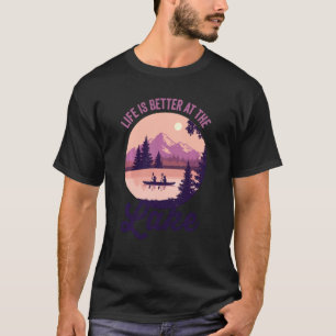 T-shirt Chemise Kayaking Vacances D'Été La Vie Est Meilleu