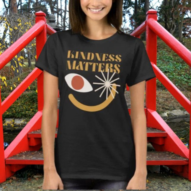 T-shirt Chemise Kindness Matters - Fun Abstrait Smile Face (Créateur téléchargé)