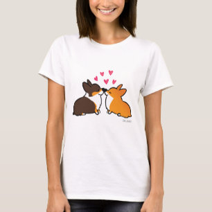T-shirt Chemise Kissing Corgis
