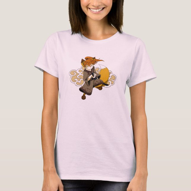 T-shirt Chemise Kitsune Samurai (Devant)