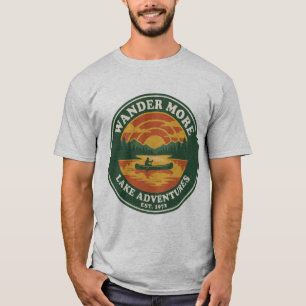 T-shirt Chemise Lac Canoë Randonnée Plus Aventures de Lac