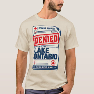 T-shirt Chemise Lac Ontario, demande de changement de nom