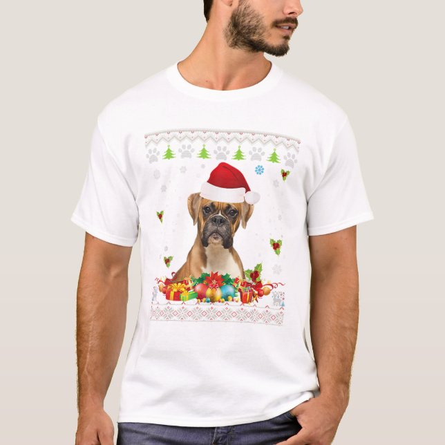 T-shirt Chemise laide de la boîte de Noël (Devant)