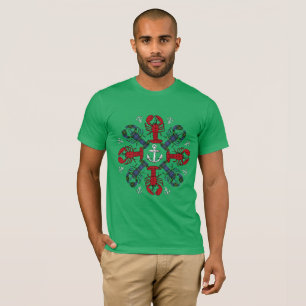 T-shirt Chemise laide de l'Ancre N.S.Christmas de flocon