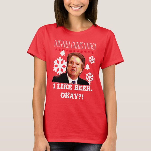 T-shirt Chemise laide de Noël de "Brett Kavanaugh" (Devant)