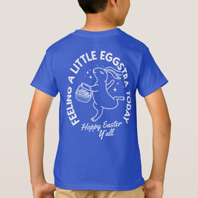 T-shirt Chemise lapin de Pâques Funny personnalisée avec n (Dos)