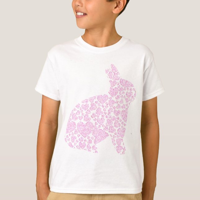 T-shirt Chemise Lapin Rose (Devant)