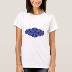T-shirt Chemise légère pour femmes Optical Illusion Bleu
