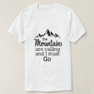 T-shirt Chemise Les Montagnes Appellent